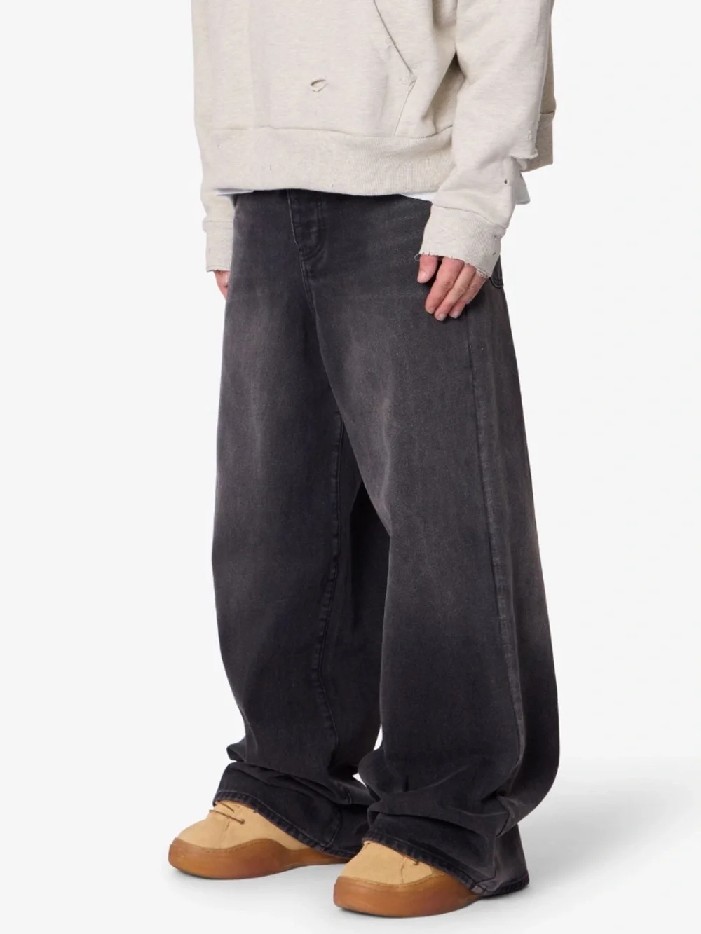 mnml Baggy Washed Rave Denim - Vintage Black Size 38Vintage Black / 38